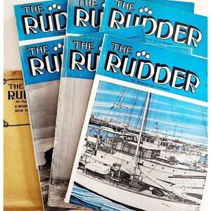 The Rudder Magazine 1949 For Yachtsmen Lot Of 6 Plus Mailers Nautical SmDB2